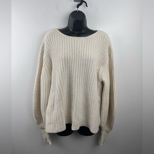 Sea New York Women Knit Cream Sweater Size Medium